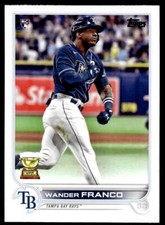 2022 Topps 215 Wander Franco Tampa Bay Rays RC Baseball Card