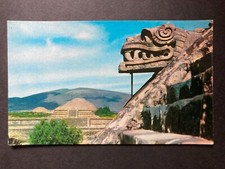 Pyramiden von Teotihuacán, Mexiko Vintage Postkarte O5