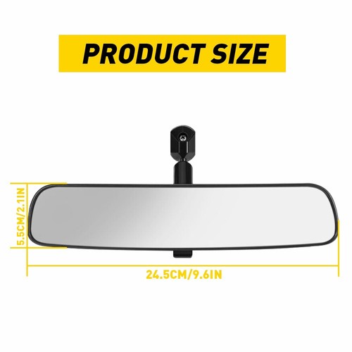Universal Inner Inside Interior 10 Inch Rearview Rear View Mirror w/Adhesive Kit - Picture 10 of 11