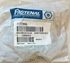 5/8"-11 Grade 316 NE Stainless Steel Nylon Insert Lock Nut 1177866