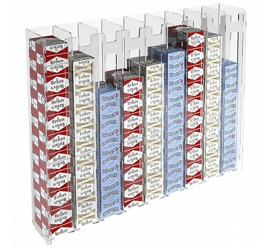 E-236 ESS-I Espositore porta sigarette da parete in plexiglass trasparente per s