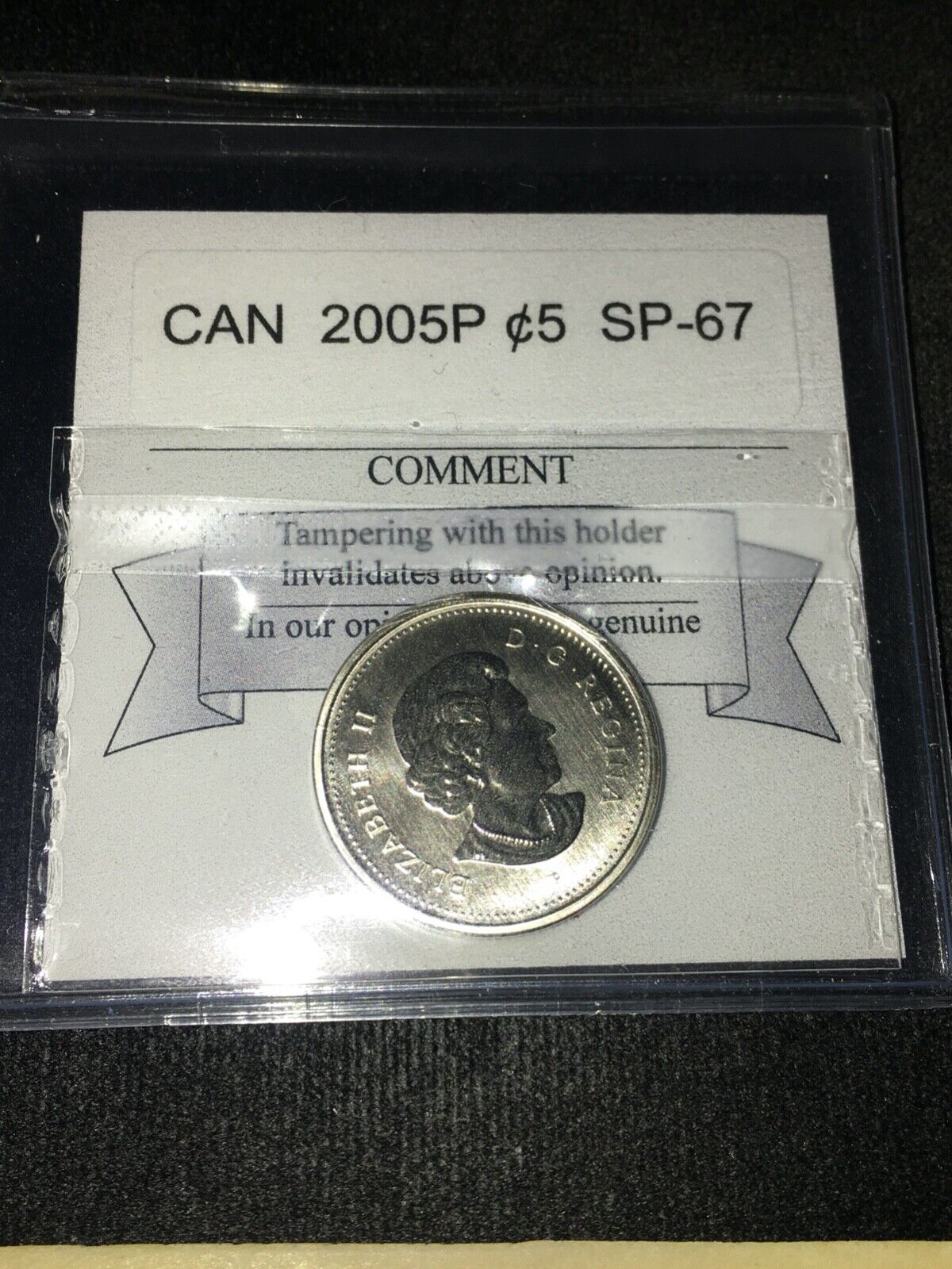 2005P  Coin Mart Graded Canadian, Five Cent, **SP-67** 