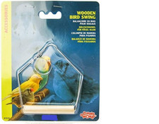 Living World Wood Perch Bird Swings 4 INCH