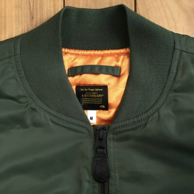 BAPE SHARK MA-1 Bomber Jacket A Bathing Ape Size M | eBay