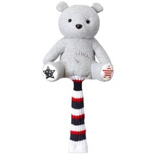 Callaway CG Bear Fairway Wood Head Cover Plush Cute Golf Club Headcover (Gray)