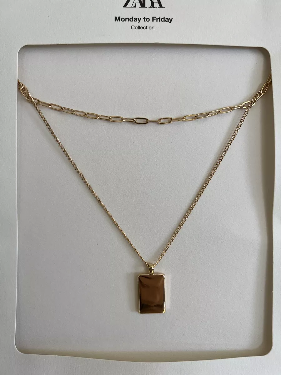 Zara PACK OF MEDALLION NECKLACES Monday to Friday collection