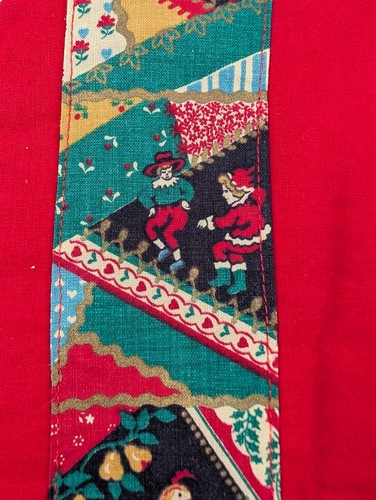 4 Vintage Quilted Placemats Red Farm Birds Folk Art 17.75" x 12" Read - Picture 7 of 20