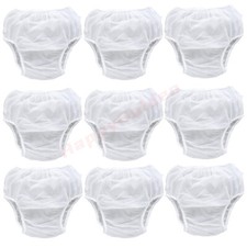 9Pack Reusable TPU Diaper Cover Unisex Incontinence Pants Waterproof Frosted