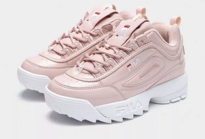 pink trainers fila