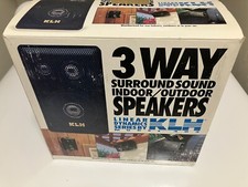 KLH Model 403 Indoor/Outdoor 40-Watt 3 Way Surround Speakers  Mounting Hardware