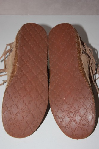 MINNETONKA Boots Daim Marron Clair S/N 1012502 Franges T 38 BE - Picture 7 of 7