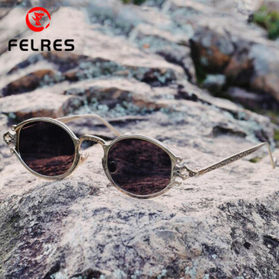 Small Frame Metal Punk Sunglasses For Men Women Outdoor Partying Glasses  New