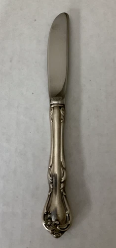 Reed & Barton Sterling Silver Rose Cascade Butter Spreader NO MONOGRAM