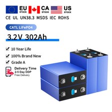 4pcs Free Shipping 3.2v 302ah Lifepo4 Prismatic Battery Efficient Lithium Iron