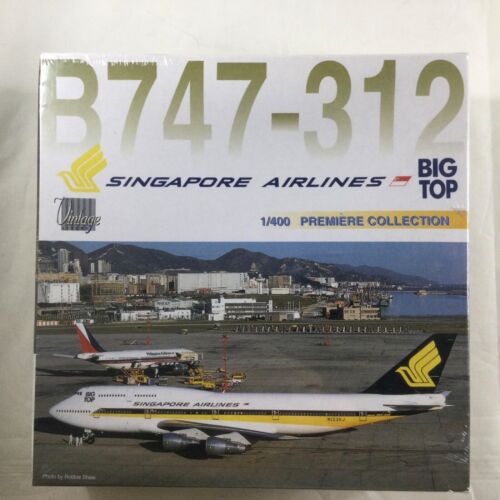 Dragon Wings 55123 1:400 Diecast Airliner Singapore Airlines Boeing 747-312 Big