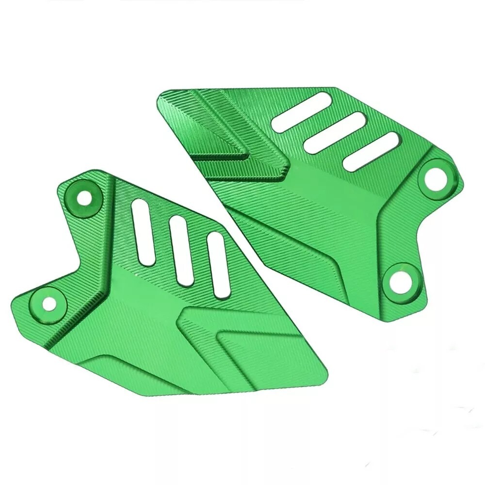 Aluminum Footpeg Footrest Heel Plate Guard For 2017 - 2025 Ninja 650 Z650