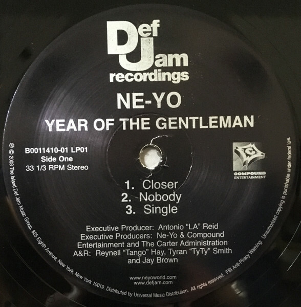 Ne-Yo / Year Of The Gentleman 2008 US Original Edition 2LP Ne-Yo / Year Of The Gentleman 2008 US Original Edition 2LP