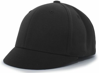 Pacific Headwear 875U Wool Plate Umpire Mid-Profile Pro-Model Curved Flexfit Cap