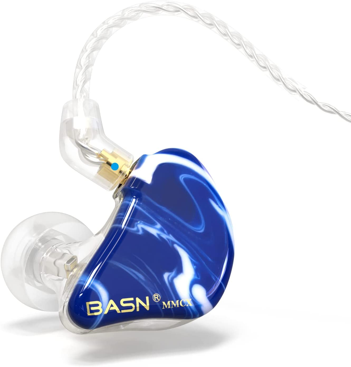 Ear Monitor Headphones Musicians Triple Driver Noise Isolating Earphones Blue