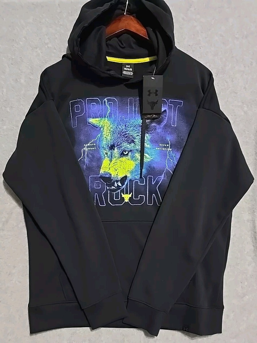 Under Armour Project Rock Mens Heavyweight Terry Hoodie