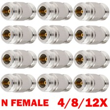 4/8/12x N-Type Female Jack to N Female Jack For RF Adapter Barrel Connector HOT