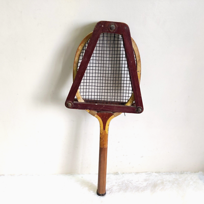 ANCIENNE RAQUETTE DE tennis en bois - modèle Junior - années 50/60 EUR