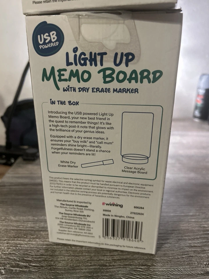 Light Up Memo Board Electronic LED Light  - Image 3 of 4