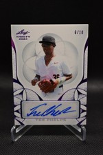 Tre Phelps Auto /10 2024 Leaf Trinity Purple Foil Georgia Bulldogs #BA-TP1