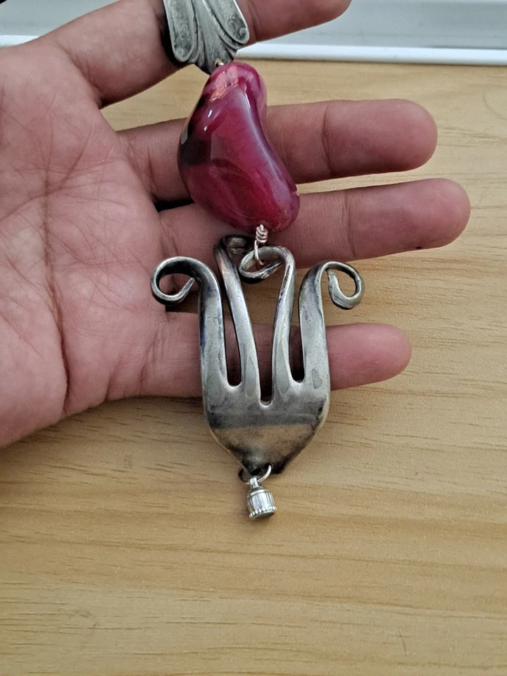 Pulsera tenedor hecha a mano Foto 2 de 4