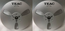 One Pair Silvery TAPE REEL TEAC 7'' inch Light Metal Aluminum Take Up Reel