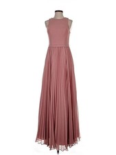 Azazie Rose Pleated Chiffon Maxi Dress Formal Wedding Party/Cocktail