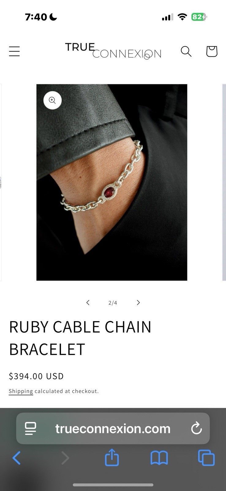 Ruby Cable Chain Bracelet - image 11