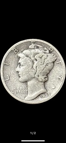 Mercury Dime 1939 VF Silver