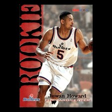 Juwan Howard Rookie #378 1994-95 Hoops Washington Bullets Basketball Card NBA. rookie card picture