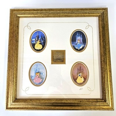 RARE Disney Princess Collection Pin Set 5 Framed AP Artist Proof Limited COA