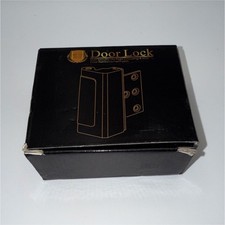 Satin Silver Metal Door Lock Side Mount Security w/ Hardware  Instructions