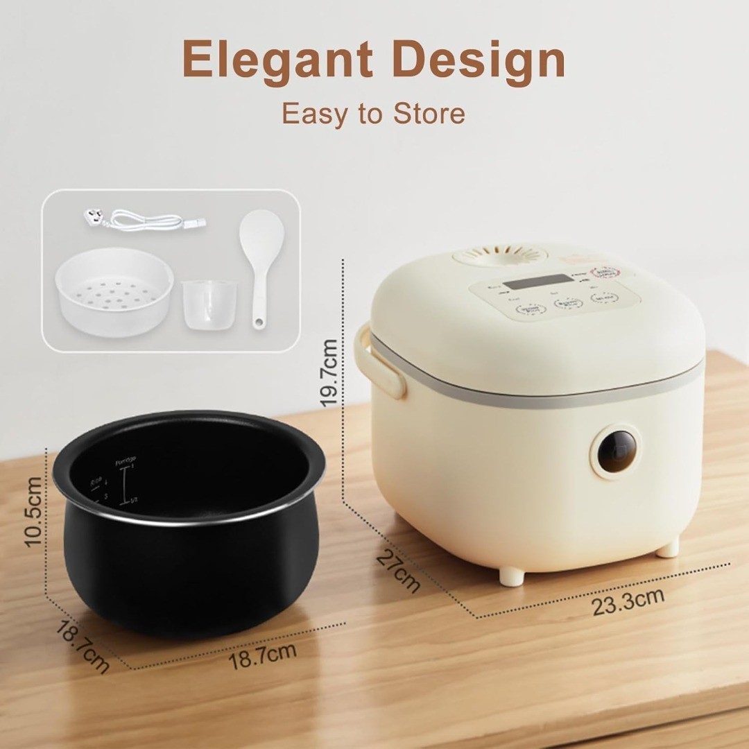 NEW BEAR DFB-B20A1 350W 2L Multifunctional Rice Cooker In White -Z03