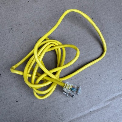 6ft Yellow Ethernet Patch Cable - RJ45 Cat5e/Cat6 Network LAN Cord - T568B
