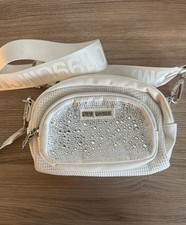 Steve Madden White Rhinestone Crossbody Bag Z...
