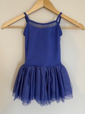 Mirella Tutu Leotard Dress Mesh Detailing Multilayered Tulle Skirt Purple 4-6
