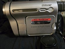 Sony Handycam CCD-TRV138 8mm Hi8 Camcorder powers on but rips tape for Parts