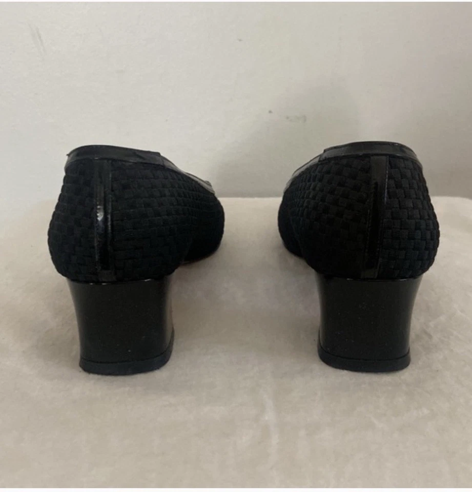 Bomba Ferragamo tacón bloque charol negro 9,5 AA Foto 4 de 4