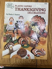 Thanksgiving Decorations Plastic Canvas Leisure Arts 3068 Leaflet