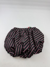 Wicked Skirt Womens Medium Black Stripe Bubble Hem Lined Zip Costume Halloween