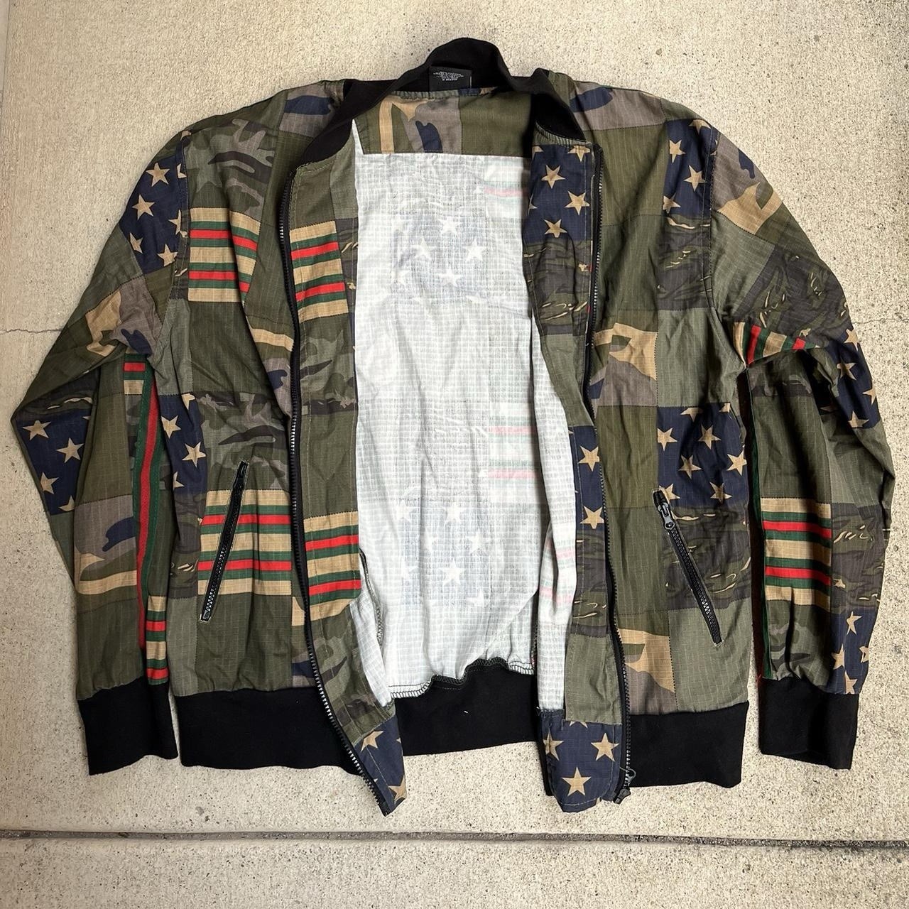 Exclusive Worldwide American Flag Patchwork Windb… - image 2