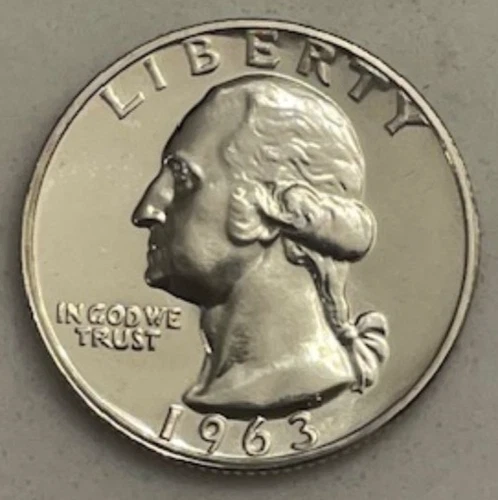 1963 P Washington Quarter - 90% Silver Proof