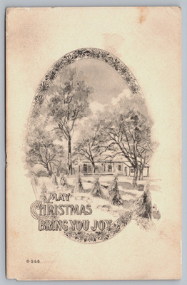 Vintage Postcard, 1912, May Christmas Bring you Joy
