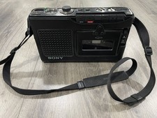 SONY CASSETTE- CORDER TCM 5000EV With Leather Case and Strap, Great Condition