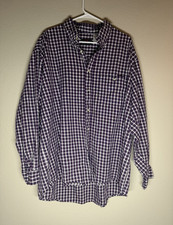 Bulwark Excel FR Flame Resistant Flannel Plaid Work Shirt Men s XL QC7RN