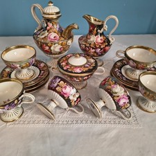 Antikes San Marino Capodimonte-Set, flämische Blumen ( Fiori fiamminghi )